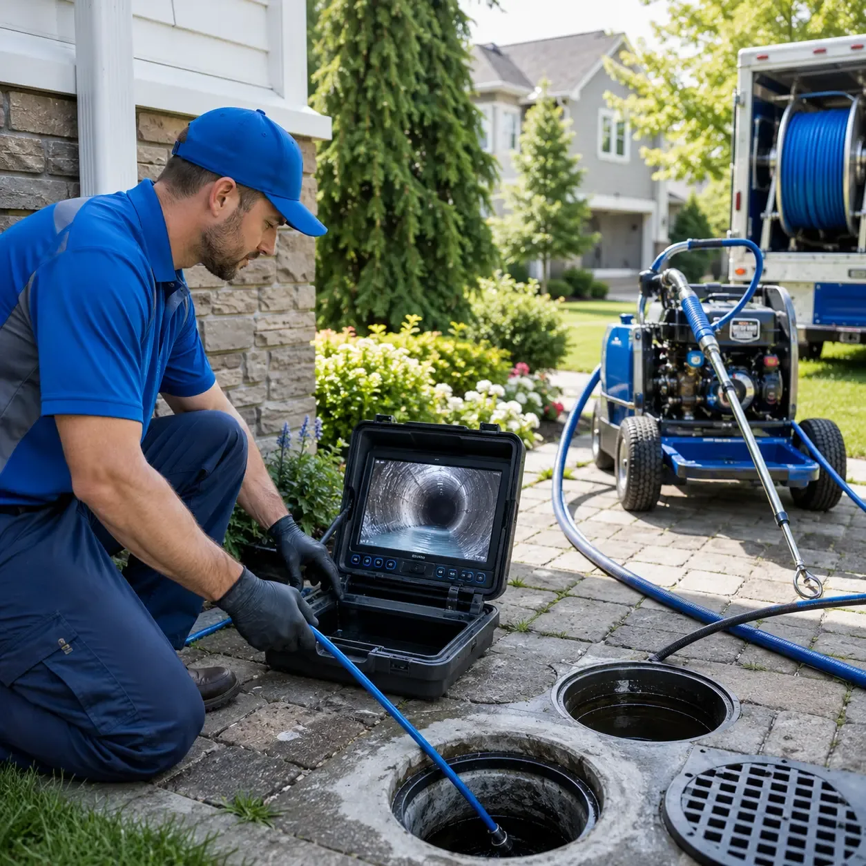 Outdoor drain cleaning professionals serving Mountain, WI