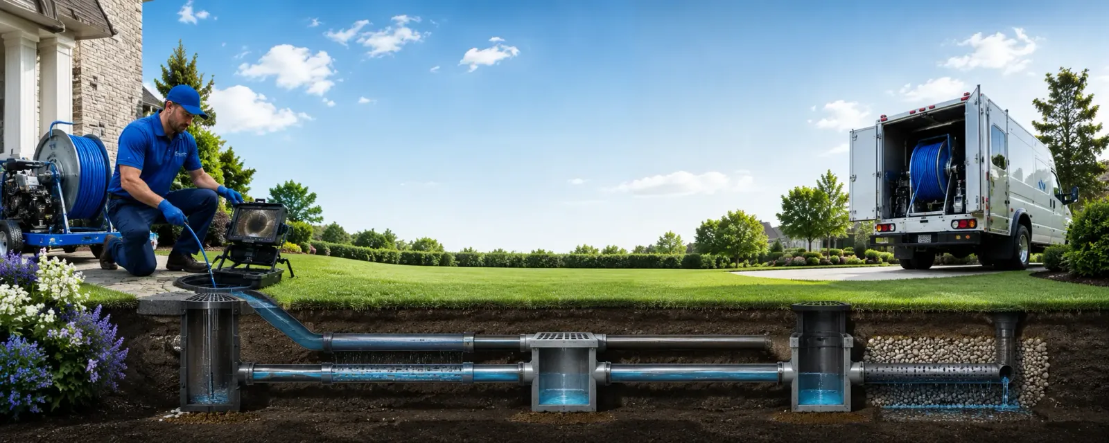 Outdoor drain cleaning information for Mountain, WI